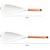 ieftine Ustensile de Gătit-Lingură spatulă multifuncțională cu mâner ergonomic din lemn - ustensilă de bucătărie durabilă, antiaderentă, pentru gătit, servit, răsturnat clătite, amestecat supă, amestecat aluat - neagră &amp;opțiuni