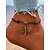baratos Acessórios de férias-Tornozeleira feminina com pingente de libélula, pulseira de corda ajustável com berloque vintage, joia boho para os pés, ideal para praia, verão e festas. &amp;férias