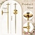 abordables Hasta 30 $-Candelabro de pared 1 pieza / 2 piezas candelabros grandes retorcidos candelabro de metal de montaje en pared para comedor, sala de estar, oficina, dormitorio