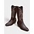 baratos Botas da moda-botas de cowboy vermelhas femininas com bordados ocidentais - estilo boêmio para natal, feriados e uso casual