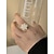 preiswerte Damenringe-Drehbarer Weihnachtsring mit Schneeflocke für Damen, verstellbarer personalisierter Schmuck mit Gold- und Silberkristallen, eleganter Cocktailring für die Feiertage, perfekt für Partys und Geschenke