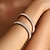 abordables Bracelets-Bracelet Le style rétro Classique Zircon Forme de Lettres Mode Personnalisé Simple Tendance Bracelet Bijoux Argent Dorée Rond pour Mariage Soirée Fiançailles Bal de promo