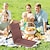 baratos Equipamento de Camping-cadeira de praia portátil cadeira de praia dobrável com encosto ajustável para pátio, praia, viagens internas e externas e gramado