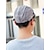 abordables Sombreros de mujer-Gorra plana a cuadros de algodón para hombre, gorra vintage tipo vendedor de periódicos con ajuste ajustable, elegante regalo de Navidad para atuendos casuales y viajes al aire libre.