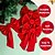 baratos Laços &amp; Fitas-10/20 peças de laços de fita de Natal, enfeites para árvores de Natal – grandes laços de veludo vermelho, 13 x 9 polegadas, decoração elegante para festas, guirlandas, árvores, presentes, festas