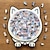 abordables Artículos para el hogar-Rompecabezas de madera con forma de gato de 135 piezas (mailard, macaron, madera y morandi) para adultos, bonito rompecabezas de madera con contorno de gato, regalo creativo, adorno de escritorio para