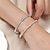 cheap Bracelets-Cubic Zirconia Geometrical Drop Fashion Personalized Simple Trendy Chrome Bracelet Jewelry Silver / Golden For Wedding Party Engagement Prom