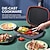 abordables Juego de Cocina-1 sartén antiadherente de doble cara &amp;Bandeja para hornear: utensilios de cocina de fundición a presión con cocción a presión de doble cara para tortillas, sándwiches, pollo y barbacoa. &amp;Más diseño de