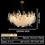tanie Design sputnikowy-żyrandole led nowoczesny luksus, 60cm złoty kryształ do wnętrz domowych kuchnia sypialnia żelazna sztuka gałąź drzewa lampa kreatywna lampa światło 85-265v