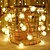 baratos Luzes de corda de festa-Luzes de String Dente-de-Leão com Controle Remoto 8 Modos 10m 80LED Luzes de Fada Fofa Quente Branca para Árvore Quarto Atmosfera Festiva Decoração de Casamento Aniversário