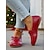 Femmes Mocassins Chaussures souples Chaussures à coupe large Chaussures de confort Noël Quotidien Fête des Mères Nœud Talon plat Bout Rond Classique Occasionnel Confort Faux Cuir Mocassin Noir Rouge abordables Chaussures de Noël pour Femmes-Femmes Mocassins Chaussures souples Chaussures à coupe large Chaussures de confort Noël Quotidien Fête des Mères Nœud Talon plat Bout Rond Classique Occasionnel Confort Faux Cuir Mocassin Noir Rouge