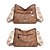 preiswerte Umhängetaschen-Braune Umhängetasche aus Kunstleder für Damen mit mehreren Reißverschlusstaschen, lässige Vintage-Schulterhandtasche, leichte Kuriertasche für den täglichen Gebrauch, Reisen und Einkaufen