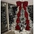 abordables Lazos &amp; Cintas-Lazos grandes de 1,8 m para árbol de Navidad, lazo grande de terciopelo rojo y blanco para adorno de árbol, repisa de ventana, repisa de pared, decoración de interiores, hogar, habitación, fiesta, San Valentín, Navidad.