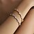 baratos Pulseiras-Zircão Clássico Retro Forma de flor Elegante Moda Personalizada Simples Na moda cromada Pulseira de jóias Prata / Dourado Para Casamento Festa Noivado Baile de Formatura