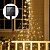 cheap Party String Lights-Solar Waterfall Lights LED Tree String Lights Ponytail Shaped Fairy Lights 2m 200LEDs 8 Modes Lighting Outdoor Garden Balcony Tree Decoration Atmosphere Light