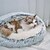 abordables Couvertures et plaids-Lit en peluche pour chat, lit apaisant pour chien et chat, lit rond lavable anti-anxiété, lit moelleux pour chien, coussin confortable pour petit chiot