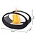 cheap Camping Equipment-Tabletop Fireplace, 15.7 Inch Oval Ethanol Fireplace, Tabletop Fire Pit, Portable Indoor Art Fireplace Decor, Black Fire Flame Effect