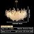 tanie Design sputnikowy-żyrandole led nowoczesny luksus, 60cm złoty kryształ do wnętrz domowych kuchnia sypialnia żelazna sztuka gałąź drzewa lampa kreatywna lampa światło 85-265v