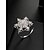 preiswerte Damenringe-Drehbarer Weihnachtsring mit Schneeflocke für Damen, verstellbarer personalisierter Schmuck mit Gold- und Silberkristallen, eleganter Cocktailring für die Feiertage, perfekt für Partys und Geschenke