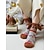 abordables Calcetines de mujer-Calcetines navideños suaves y acogedores para mujer, con un bonito diseño de perro, pantuflas cálidas de invierno para descansar en las vacaciones. &amp;regalos