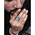 abordables Accessoires de Noël-Bague en alliage pour homme avec pierres précieuses, bijou gothique vintage avec grosse pierre, accessoire de mode multicolore, cadeau de Noël unique pour les fêtes et au quotidien