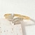 cheap Bracelets-Zircon Mismatched Leaf Personalized Trendy Chrome Bracelet Jewelry Silver / Golden / Golden 2 For Wedding Party Engagement Prom