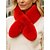 cheap Women's Scarves-Women's Christmas Faux Fur Scarf, Soft Plush Cross Knot Neck Warmer, Elegant Winter Wrap Shawl for Holiday Parties &amp; Gifts