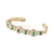 abordables Bracelets-Bracelet Classique Zircon Forme de Lettres Élégant ancien Tendance Bracelet Bijoux Argent Doré Carré pour Mariage Soirée Fiançailles Bal de promo