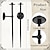 abordables Hasta 30 $-Candelabro de pared 1 pieza / 2 piezas candelabros grandes retorcidos candelabro de metal de montaje en pared para comedor, sala de estar, oficina, dormitorio