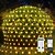 abordables Guirlandes lumineuses led-Ensemble de Lumières en Maille Liables 3 En 1 Intérieures et Extérieures Atmosphère de Décoration de Nouvel An Mariage Festival 13 Télécommande Clé 31V Tension Sûre 1,5 * 1,5M-96Leds/3 * 2M-192Leds