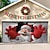 voordelige Kerst Garagedeurhoezen-Kerst garagedeurhoes, Kerstman breekt door de muur, grote hangende achtergrond, buiten, vakantiemuurbanner, tuin, huis, feestelijke 3D-feestdecoratie, seizoensgebonden kersttafereel