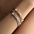 cheap Bracelets-Zircon Geometrical Totem Series Cute Stylish Simple Trendy Chrome Bracelet Jewelry Silver / Golden For Wedding Party Engagement Prom
