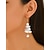 abordables Boucle d&amp;#39;oreille pour femme-Boucles d'oreilles de Noël en acrylique pour femmes avec motif étoile et perle, en forme d'arbre festif, parfaites pour la mode des fêtes et les cadeaux