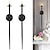 abordables Hasta 30 $-Candelabro de pared 1 pieza / 2 piezas candelabros grandes retorcidos candelabro de metal de montaje en pared para comedor, sala de estar, oficina, dormitorio