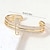 baratos Pulseiras-Zircão Incompatível Formato de Letras Moda Personalizada Na moda cromada Pulseira de jóias Prata / Dourado Para Casamento Festa Noivado Baile de Formatura