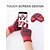 voordelige Dameshandschoenen-unisex kerstcadeau touchscreen handschoenen, veelkleurig, polyester materiaal, gestreept patroon, warme winterhandschoenen voor smartphones en tablets, perfect voor de feestdagen