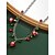 abordables Collier pour femme-Collier de Noël en alliage pour femme avec cloches rouges et vertes, ornement de flocon de neige, parfait pour la mode des fêtes et les cadeaux festifs