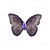 abordables Pin's et broches-Broches Rétro Papillon ancien Mignon Broche Bijoux Violet Pour Mariage Soirée Cadeau Fiançailles Bal de promo Festival
