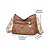 preiswerte Umhängetaschen-Braune Umhängetasche aus Kunstleder für Damen mit mehreren Reißverschlusstaschen, lässige Vintage-Schulterhandtasche, leichte Kuriertasche für den täglichen Gebrauch, Reisen und Einkaufen