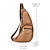 ieftine Genți de Băieți-geantă sling premium din piele pentru bărbați - rucsac elegant crossbody cu fermoare multiple pentru utilizare zilnică, călătorii și activități în aer liber