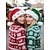 voordelige Dameshoeden-unisex kerstmuts van polyester met belletjes en bontrand, perfect voor feestdagen en feestelijke gelegenheden
