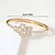 abordables Brazaletes-Zirconia Cúbica Clásico Cortado Mariposa Moda Personalizado Artístico De moda Cromo Pulsera pulsera Plata / Dorado Para Boda Fiesta Pedida Fiesta de baile