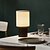 voordelige nachtlamp-minimalistische draadloze aluminium bruine tafellamp