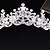 billige Tiarer og kroner-Crown Tiaras Hodepryd Legering Bryllup Bursdag Elegant Med Rhinsten Perle Hodeplagg Hodeplagg