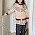 economico Maglioni e cardigan per bambine-Bambini Ragazze Cardigan maglione Cuore All'aperto Manica Lunga Cardigan con Bottoni Moda 4-12 Anni Autunno Beige