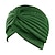 billige Arabisk muslim-Turban Hats Myke Forhånds bundet Knute Mote Plissert Kreft Turban Caps Kemo Hodeplagg Sovehatt Ensfarget Oransje Kvinne Kongens Dag Uformell Daglig