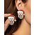 abordables Pendiente de mujer-Pendientes navideños para mujer, de aleación y acrílico, con diseños festivos de renos, Papá Noel y árboles de Navidad; joyería navideña para fiestas y celebraciones de invierno.