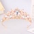 billige Tiarer og kroner-Crown Tiaras Hodepryd Legering Bryllup Bursdag Elegant Årgang Med Rhinsten Perle Hodeplagg Hodeplagg