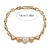 cheap Bracelets-Cubic Zirconia Classic Geometrical Sweet Heart Elegant Personalized Simple Trendy Chrome Bracelet Jewelry Silver / Golden For Wedding Party Engagement Prom
