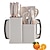 cheap Kitchen Set-A 19-piece kitchen cookware and knife set with building blocks, including an 11-piece silicone cookware set, 5 sharp stainless steel chef's knives, mixing tongs, and a cutting board